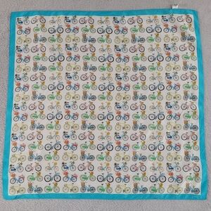 Alberta Colorful Bicycle Print Scarf